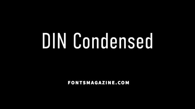 Din Font The Fonts Magazine