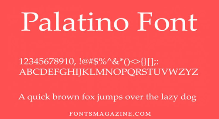 Palatino Font Family Free Download