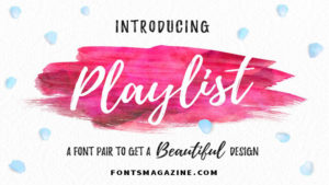 playlist script font