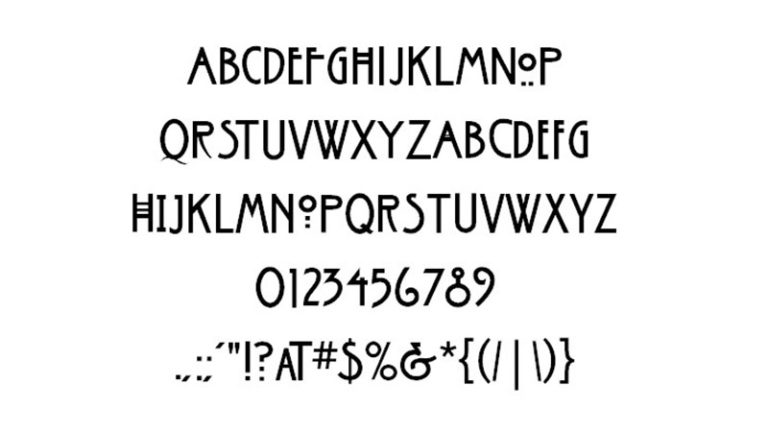 american horror story font free