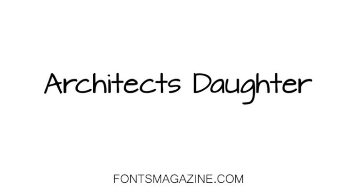 Architects Daughter Font Family Free Download