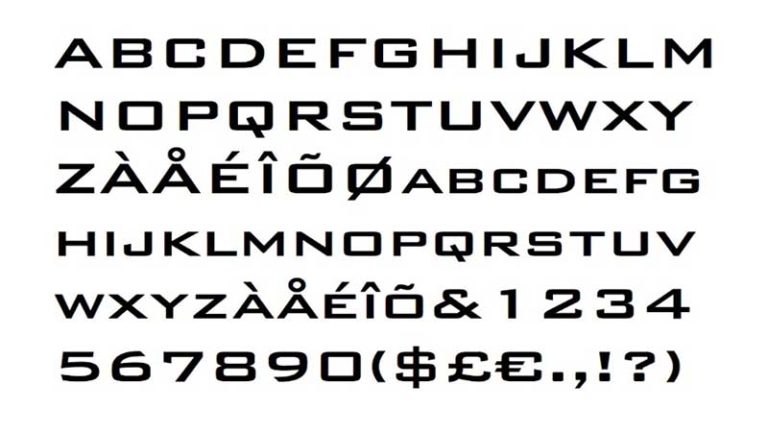 bank gothic font free download