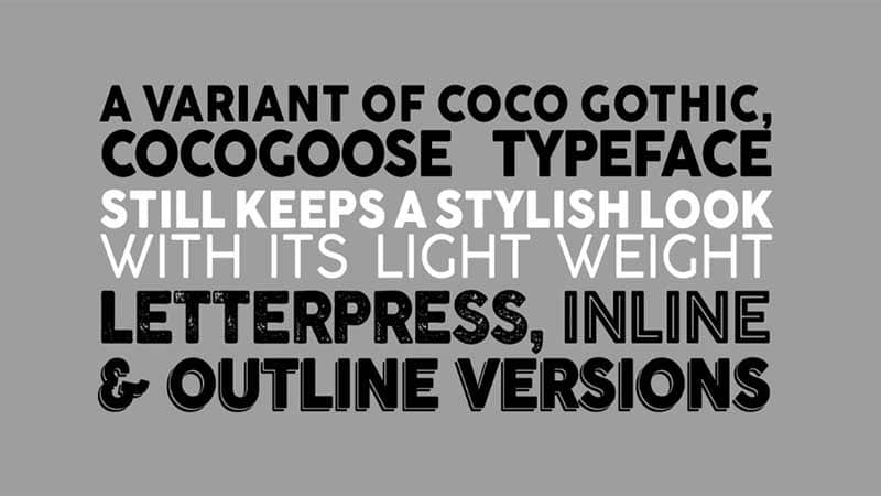 Cocogoose Font Family Download