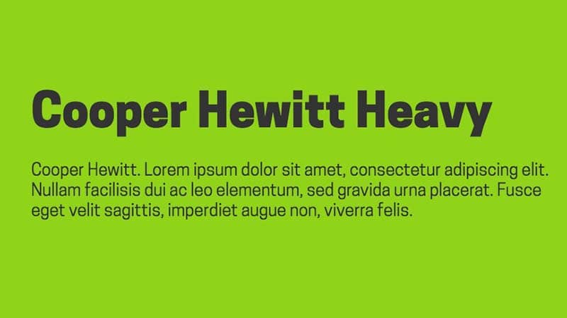 Cooper Hewitt Font Family Download
