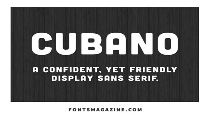 Cubano Font Family Free Download