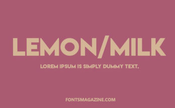 Lemon Milk Font Family Free Download