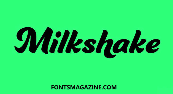 Milkshake Font Download | The Fonts Magazine