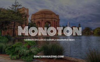 Monoton Font Family Free Download