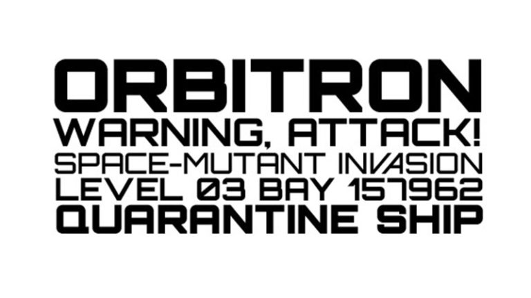 Orbitron Font Download | The Fonts Magazine