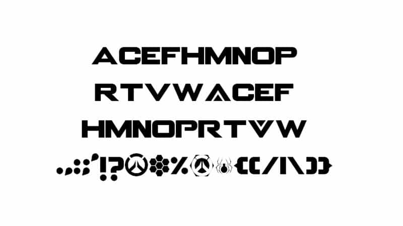 Overwatch Font Free Download