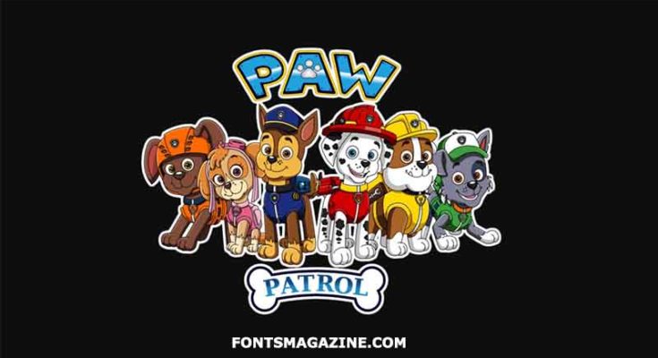 Download Free Paw Patrol Font Download The Fonts Magazine PSD Mockup Template