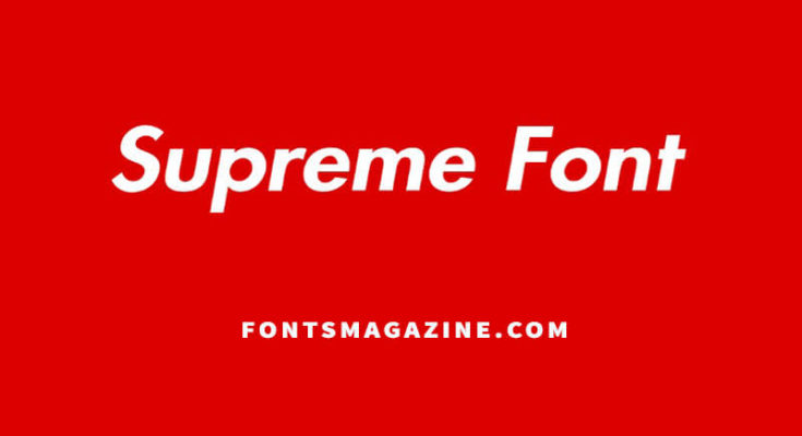Supreme Font Family Free Download