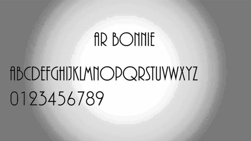 AR Bonnie Font Family Download