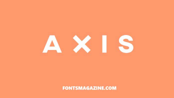 Axis Font Family Free Download