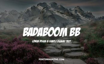 Badaboom Font Family Free Download