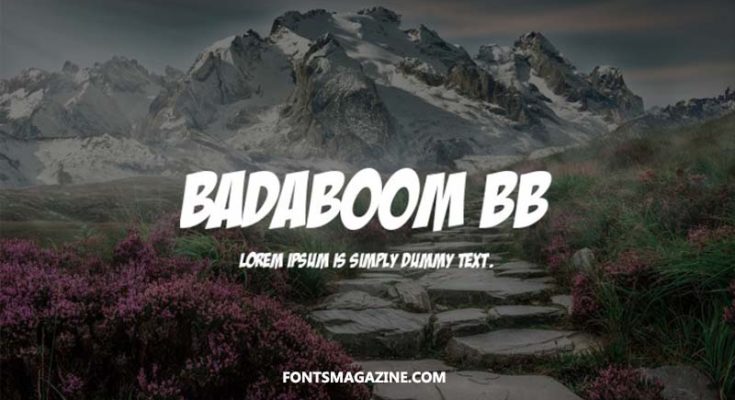 Badaboom Font Family Free Download