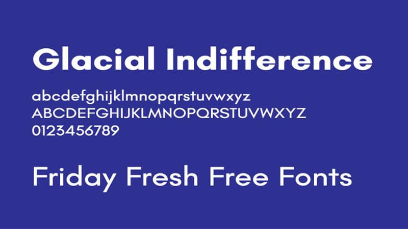 Glacial Indifference Font Family Download