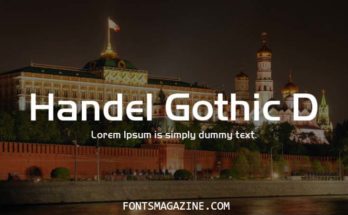 Handel Gothic Font Family Free Download