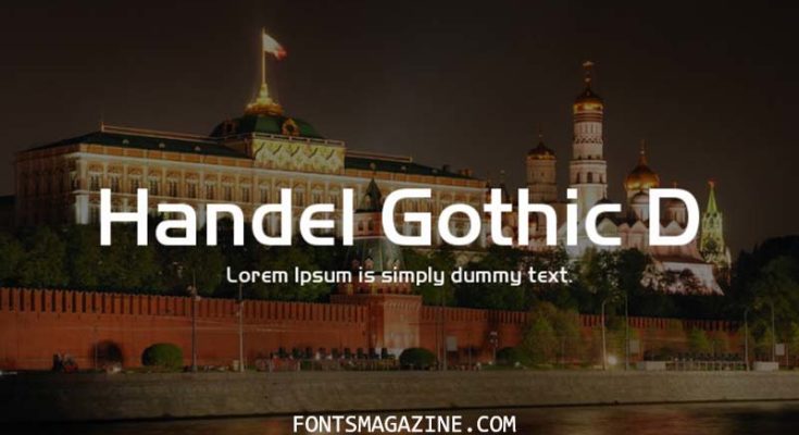 Handel Gothic Font Family Free Download