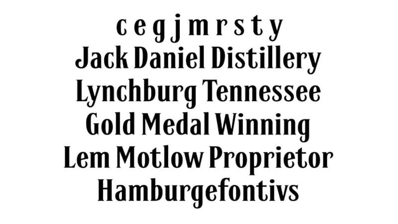fonts similar to jack daniels