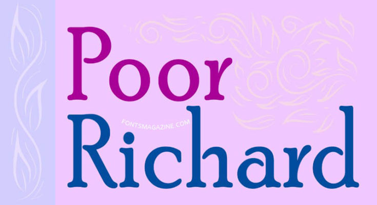 Poor Richard Font Family Free Download