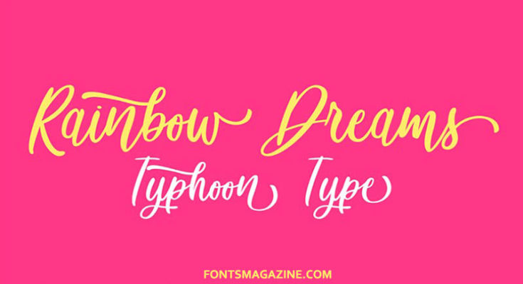 Rainbow Dreams Font Family Free Download