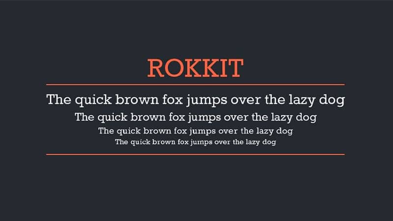 Rokkit Font Family Download