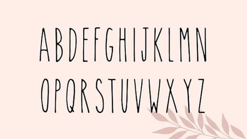 rae dunn font