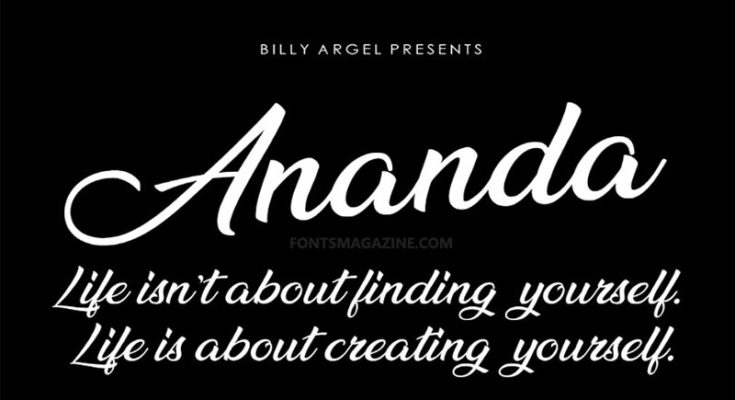 Ananda Font Family Free Download