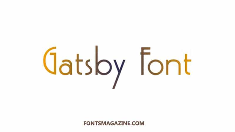 what is the name of the great gatsby font