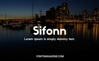 Sifonn Font Family Free Download
