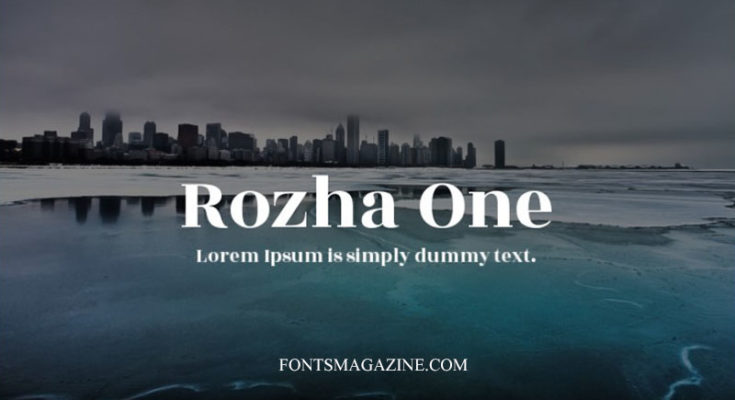 Rozha One Font Family Free Download