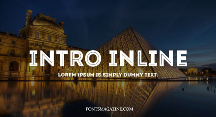 Intro Inline Font Family Free Download