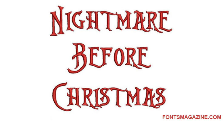 Nightmare Before Christmas Font Family Free Download