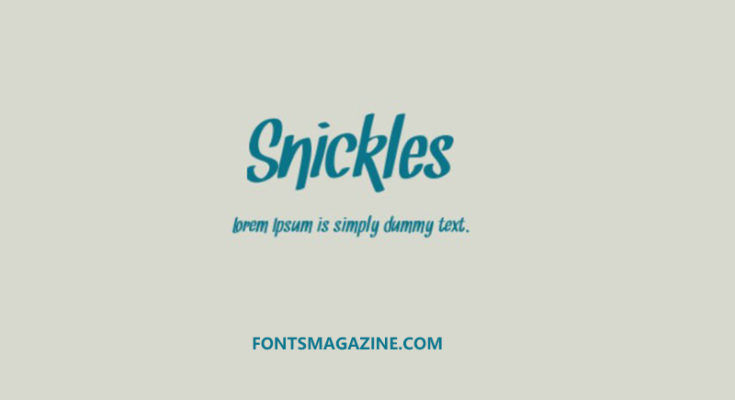 Snickles Font Family Free Download