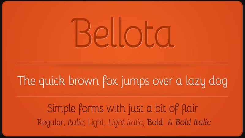 Bellota Font Family Download