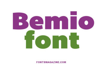 Bemio Font Family Free Download