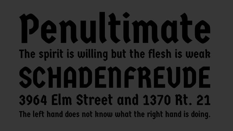 Germania One Font Family Download