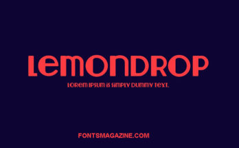 Lemondrop Font Family Free Download