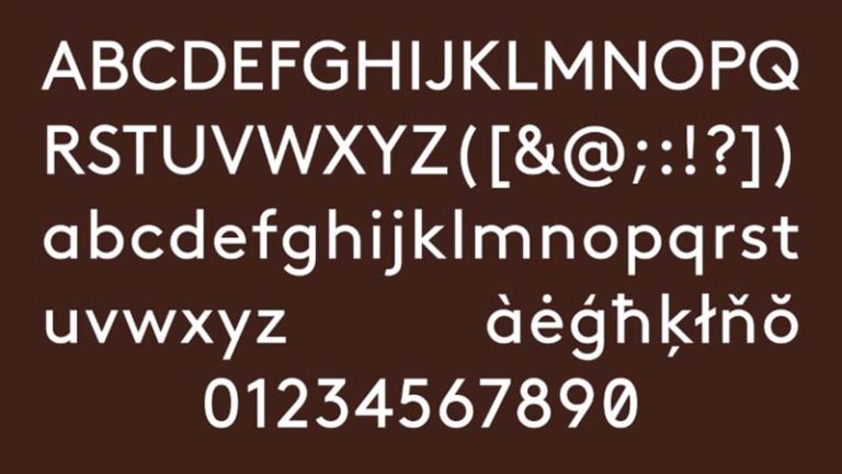 brown regular font