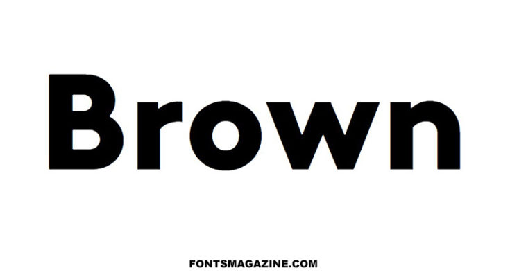 Brown Font Family Free Download