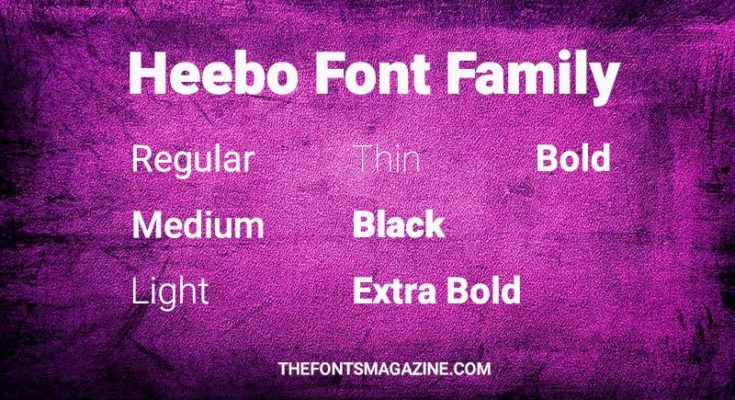 Heebo Font Family Free Download