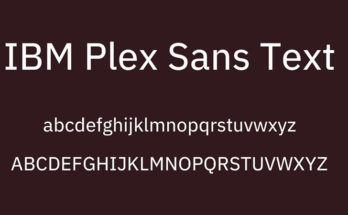 IBM Plex Sans Font Family Free Download