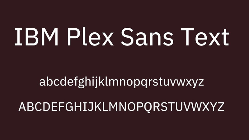 ibm plex sans