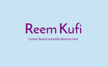Reem Kufi Font Family Free Download