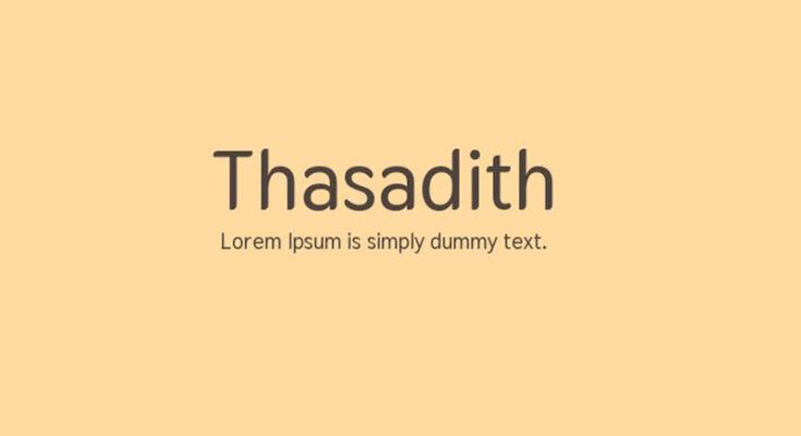 Thasadith Font Family Free Download