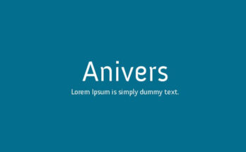 Anivers Font Family Free Download