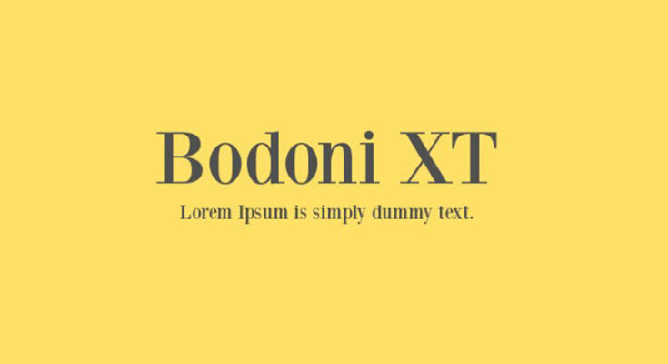 Bodoni XT Font Family Free Download