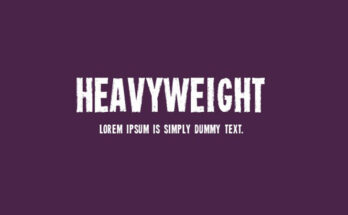 Heavyweight Font Family Free Download