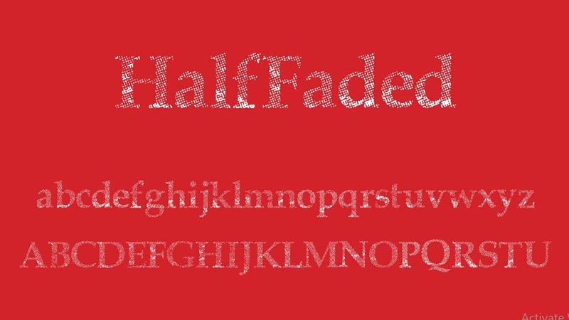 Half Faded Font Family Download